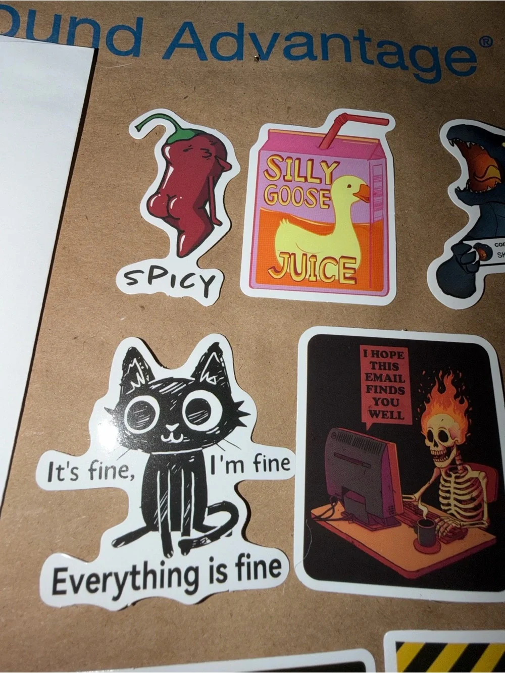 Funny stickers set of 10